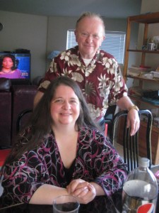 This photo of my father and me was taken before I began my weight-loss program. I weighed about 281 pounds at that time.