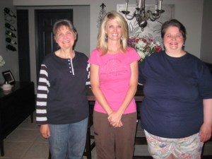 This is my mother, Gail, on the left, my sister, Cherie, in the center  and me on the right. This was taken just a few months before I started losing weight. I weighed about 281 pounds.